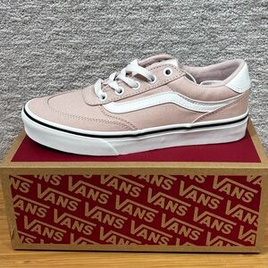 Vans Brooklyn LS Sepia Rose Canvas Women's Low Top Sneakers Sz 6.5 Pink